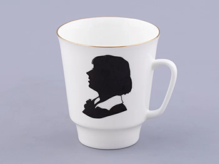 Чашка с блюдцем 165 мл форма Майская, рисунок Русские писатели Цветаева, арт. 81.32766.00.1, 