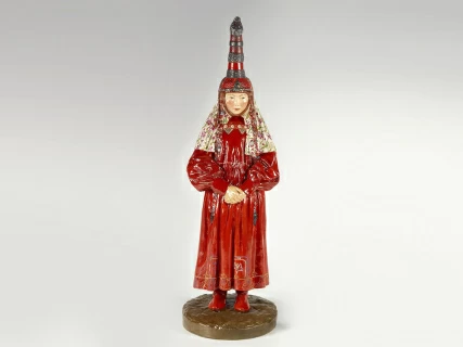 Скульптура Народности России, Киргизская женщина, арт 82.82750.00.1, 