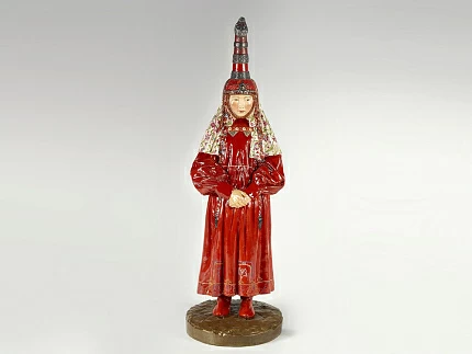 Скульптура Народности России, Киргизская женщина, арт 82.82750.00.1