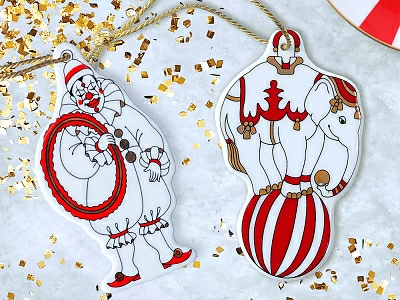 Елочная игрушка Гранд цирк в подарочной упаковке, рисунок Клоун арт 81.34386.00.1