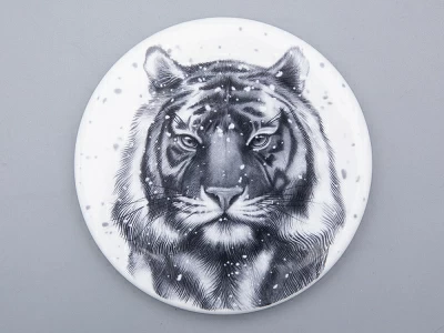 Шкатулка в подарочной упаковке, форма Идиллия, рисунок Тотем. Тигр арт. 81.31652.00.1