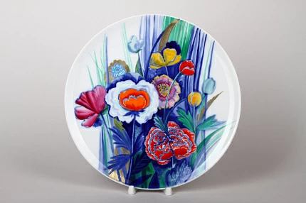 Декоративная тарелка 275 мм, форма Эллипс, рисунок Прекрасный сад арт 60.10479.00.1