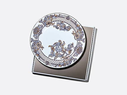 Блюдо круглое 300 мм в подарочной упаковке, форма Стандартная 2, рисунок Барокко, арт. 81.34919.00.1