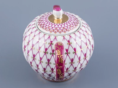 Сахарница форма Тюльпан рисунок Сетка-Блюз арт. 80.86208.00.1 Сахарница форма Тюльпан рисунок Сетка-Блюз арт. 80.86208.00.1