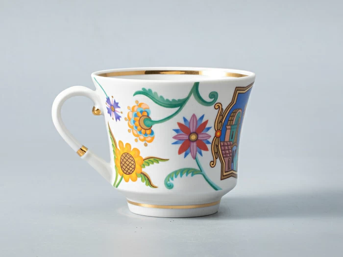 Чашка с блюдцем чайная 220 мл форма Банкетная рисунок Чудоград. Камаринская арт. 81.29158.00.1, 