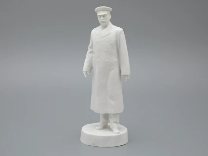 Скульптура Генералиссимус Сталин И.В., в подарочной упаковке, Белый бисквит, арт. 81.33452.00.1,  Скульптура Генералиссимус Сталин И.В., в подарочной упаковке, Белый бисквит, арт. 81.33452.00.1,