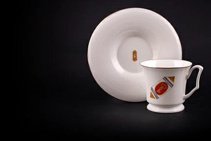 Чашка с блюдцем кофейная, рисунок Конфета Ключик, форма Юлия, арт 61.21053.00.1