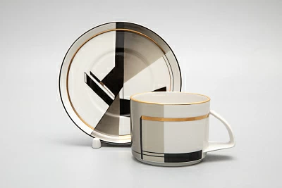 Чашка с блюдцем чайная форма Баланс рисунок Проект 1 арт. 81.28761.00.1