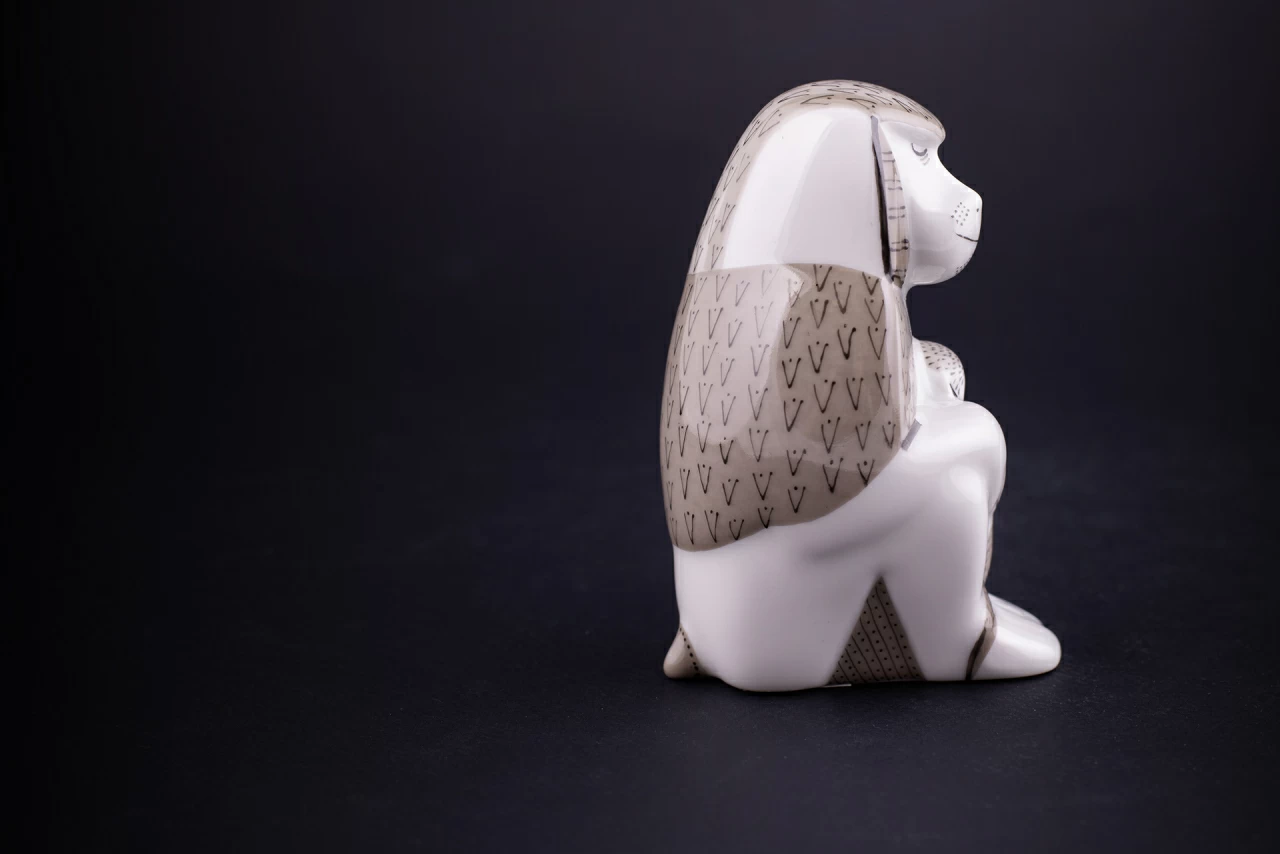 Скульптура Павиан с детенышем, рисунок Колыбельная, арт 62.09306.00.1, 