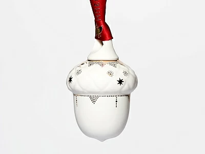 Елочная игрушка в подарочной упаковке, форма Желудь, рисунок Позолоченный, арт. 81.33932.00.1