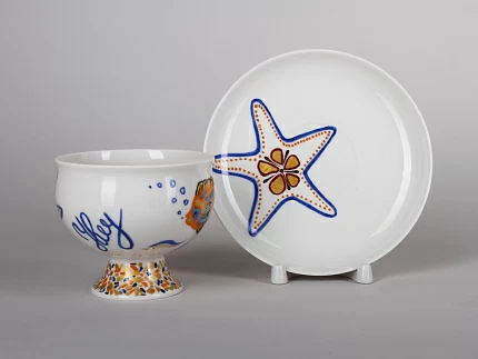 Чашка с блюдцем кофейная форма Классическая рисунок Сказка для чемпиона арт. 81.24835.00.1