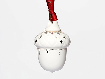 Елочная игрушка в подарочной упаковке, форма Желудь, рисунок Позолоченный, арт. 81.33932.00.1