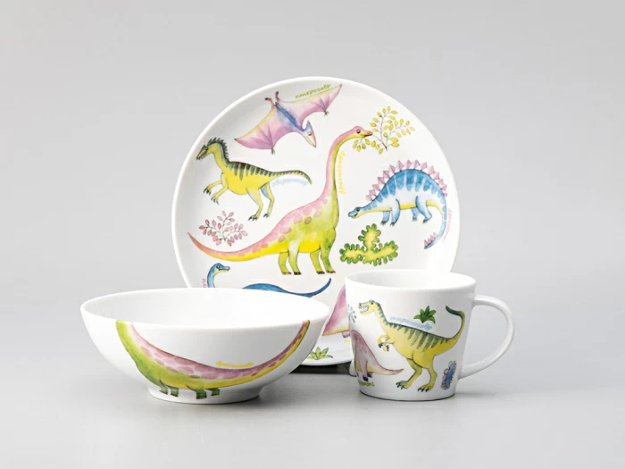 Подарочный набор трехпредметный комплект форма Карат рисунок Динозаврики арт. 81.30530.00.1, 