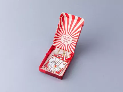 Елочная игрушка Гранд цирк в подарочной упаковке, рисунок Карусель арт 81.34388.00.1