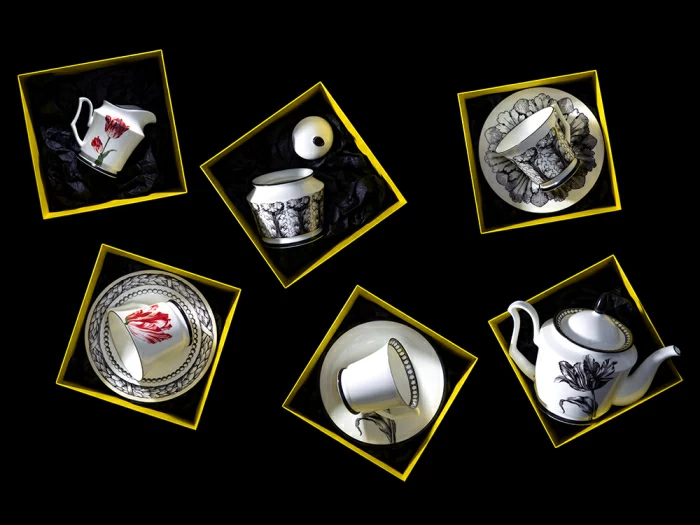 Тарелка плоская 220 мм форма Юлиана рисунок Сысоев. Волшебный сад III арт. 80.44103.00.1, 