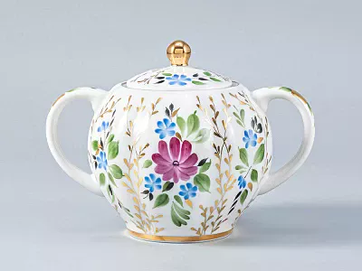 Сахарница Тюльпан Золотые травки, арт. 80.00097.00.1