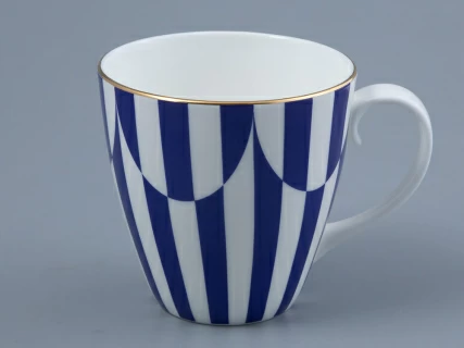 Бокал 470 мл форма Весна рисунок Да и нет Синий арт. 80.44736.00.1, 