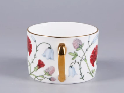 Чашка с блюдцем 250 мл форма Идиллия рисунок Сад Алисы арт. 81.30747.00.1, 