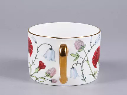 Чашка с блюдцем 250 мл форма Идиллия рисунок Сад Алисы арт. 81.30747.00.1