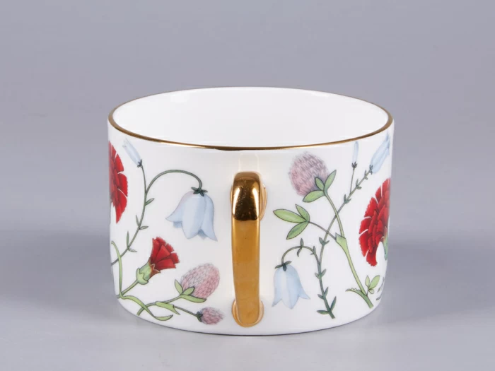 Чашка с блюдцем 250 мл форма Идиллия рисунок Сад Алисы арт. 81.30747.00.1, 