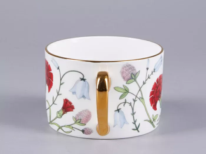 Чашка с блюдцем 250 мл форма Идиллия рисунок Сад Алисы арт. 81.30747.00.1, 