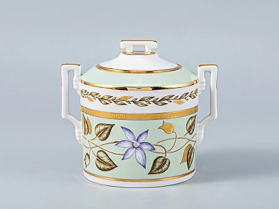 Сервиз чайный форма Гербовая рисунок Нефритовый фон, 6 персон 20 предметов, арт. 81.20900.00.1 Сервиз чайный форма Гербовая рисунок Нефритовый фон, 6 персон 20 предметов, арт. 81.20900.00.1