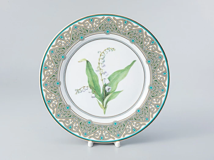 Тарелка декоративная форма Европейская 2 рисунок Ландыш майский 270 мм арт. 80.99047.00.1, 