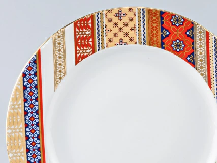 Тарелка мелкая 270 мм форма Гладкая рисунок Русский стиль, арт. 80.98811.00.1, 