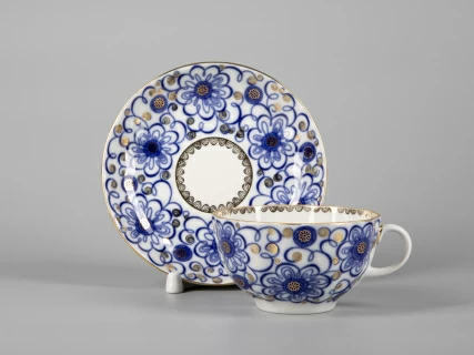 Трехпредметный комплект чайный форма Тюльпан рисунок Вьюнок 250 мл арт. 81.11210.00.1, 