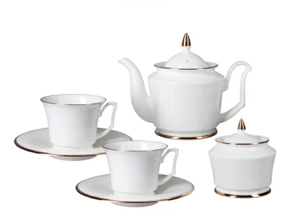 Сервиз чайный форма Юлия рисунок Золотая лента, 6 персон 14 предметов арт. 81.23999.00.1, 