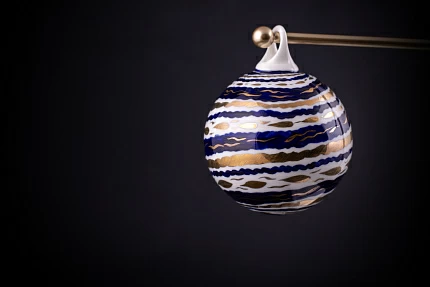 Елочная игрушка Шар, рисунок Реченька, арт 60.15219.00.1