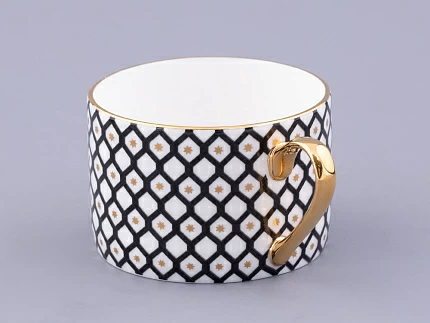 Чашка с блюдцем 250 мл форма Идиллия рисунок Неро 1, арт. 81.32141.00.1 Чашка с блюдцем 250 мл форма Идиллия рисунок Неро 1, арт. 81.32141.00.1