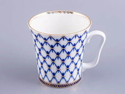 Бокал с блюдцем Ленинградский Кобальтовая сетка 360 мл арт. 81.13955.00.1