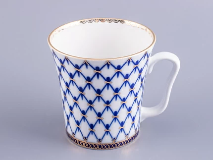 Бокал с блюдцем Ленинградский Кобальтовая сетка 360 мл арт. 81.13955.00.1