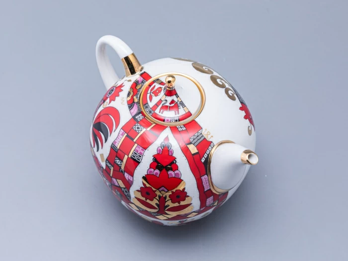 Чайник доливной Новгородский Красный конь 2450 мл арт. 80.00765.00.1, 