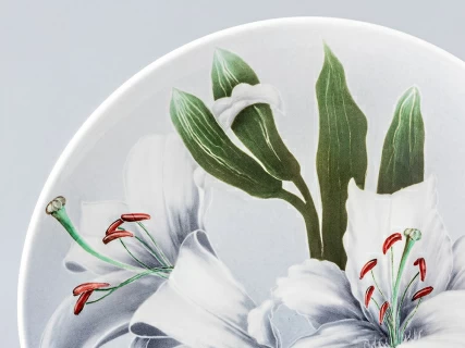 Блюдо декоритивное 350 мм форма Круглая рисунок Лилии №2 арт. 80.88193.00.1, 