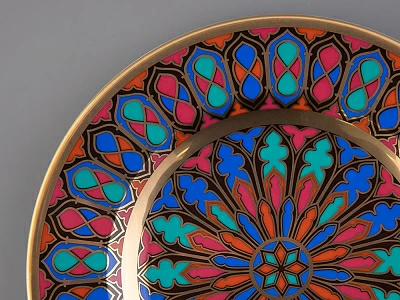 Тарелка декоративная 270 мм Европейская, в подарочной упаковке, рисунок Готическая 2 арт. 81.25624.00.1 Тарелка декоративная 270 мм Европейская, в подарочной упаковке, рисунок Готическая 2 арт. 81.25624.00.1