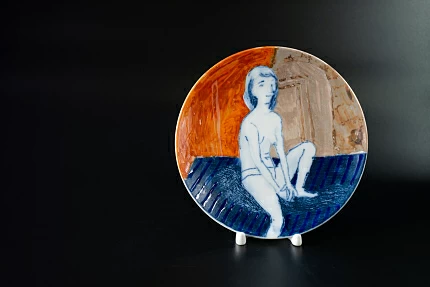 Декоративная тарелка Модель 4, на форме Эллипс, арт 60.10528.00.1