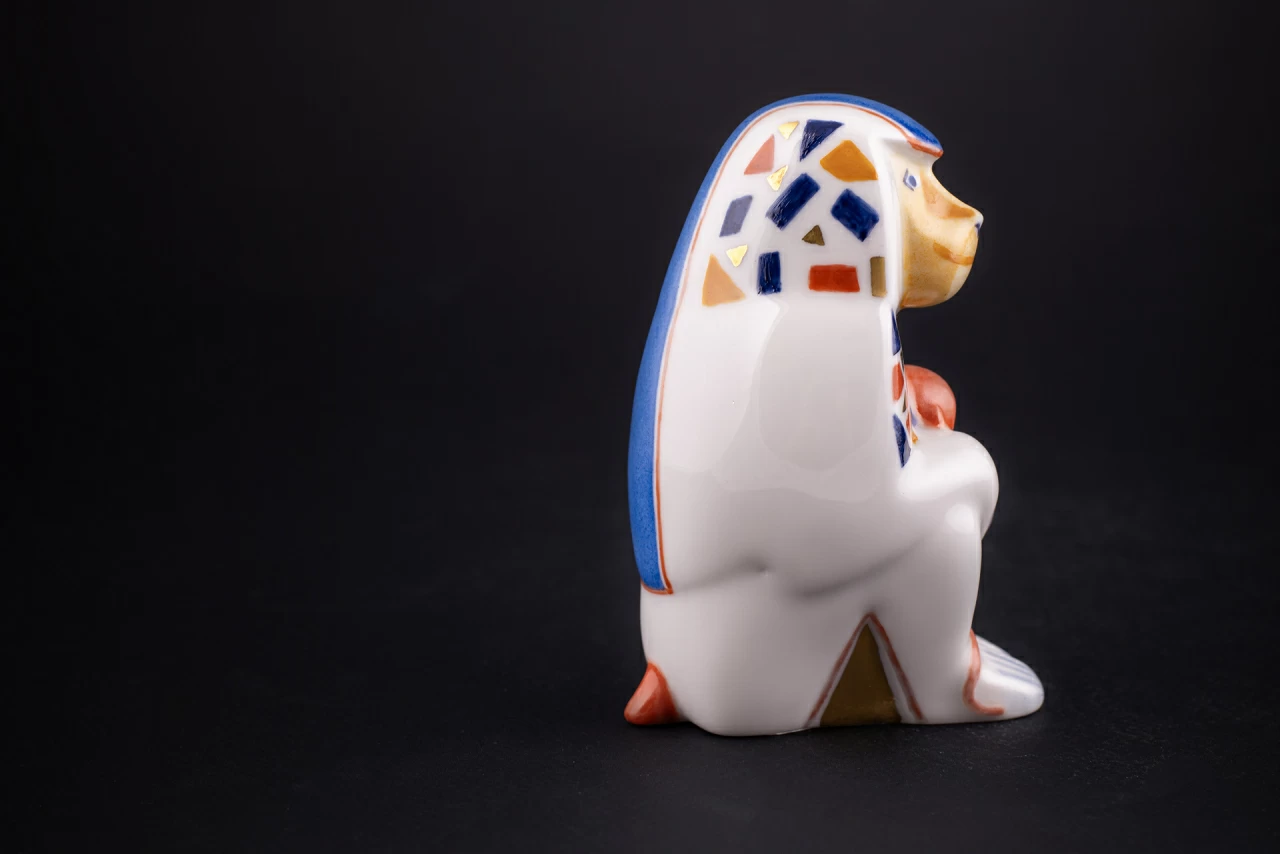 Скульптура Павиан с детенышем, рисунок Калейдоскоп, арт 62.09268.00.1, 