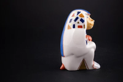 Скульптура Павиан с детенышем, рисунок Калейдоскоп, арт 62.09268.00.1