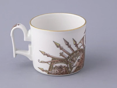 Чашка с блюдцем в подарочной упаковке, форма Охотничий, рисунок Триумф Штандарт Победы, арт. 81.32468.00.1 Чашка с блюдцем в подарочной упаковке, форма Охотничий, рисунок Триумф Штандарт Победы, арт. 81.32468.00.1