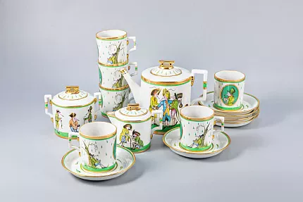 Сервиз чайный Гербовая Крысята-воришки, 12 персон 27 предметов, арт. 81.16734.00.1