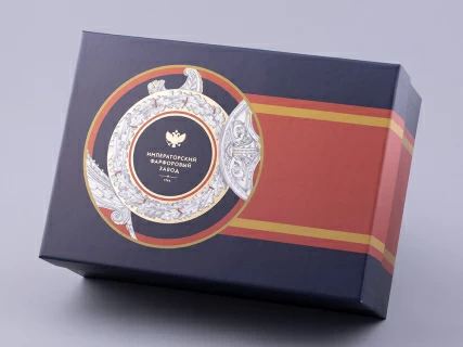 Бокал с блюдцем в подарочной упаковке, форма Гранд, рисунок Полководцы России Федор Ушаков, арт. 81.32433.00.1,  Бокал с блюдцем в подарочной упаковке, форма Гранд, рисунок Полководцы России Федор Ушаков, арт. 81.32433.00.1,