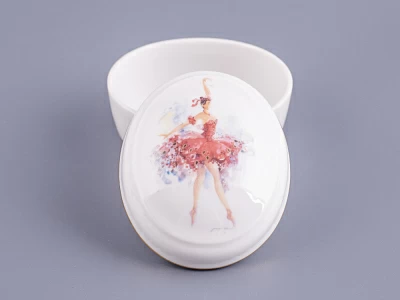 Туалетная коробочка форма Овальная рисунок Фея смелости арт. 80.86398.00.1