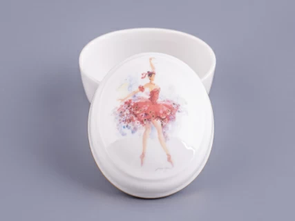 Туалетная коробочка форма Овальная рисунок Фея смелости арт. 80.86398.00.1, 