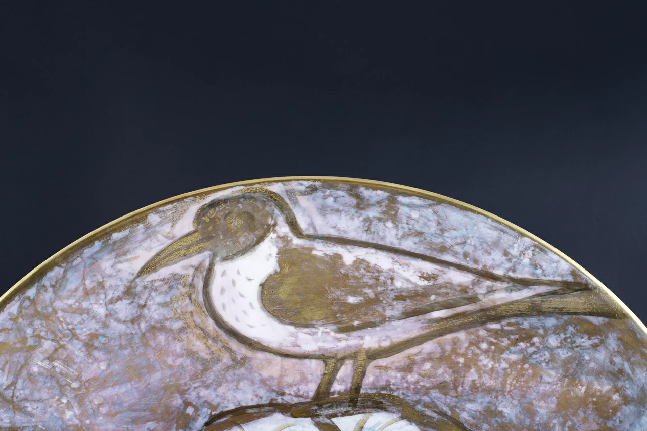 Декоративное Блюдо Миражи белой ночи на форме Круглая, арт 60.13365.00.1,  Декоративное Блюдо Миражи белой ночи на форме Круглая, арт 60.13365.00.1,