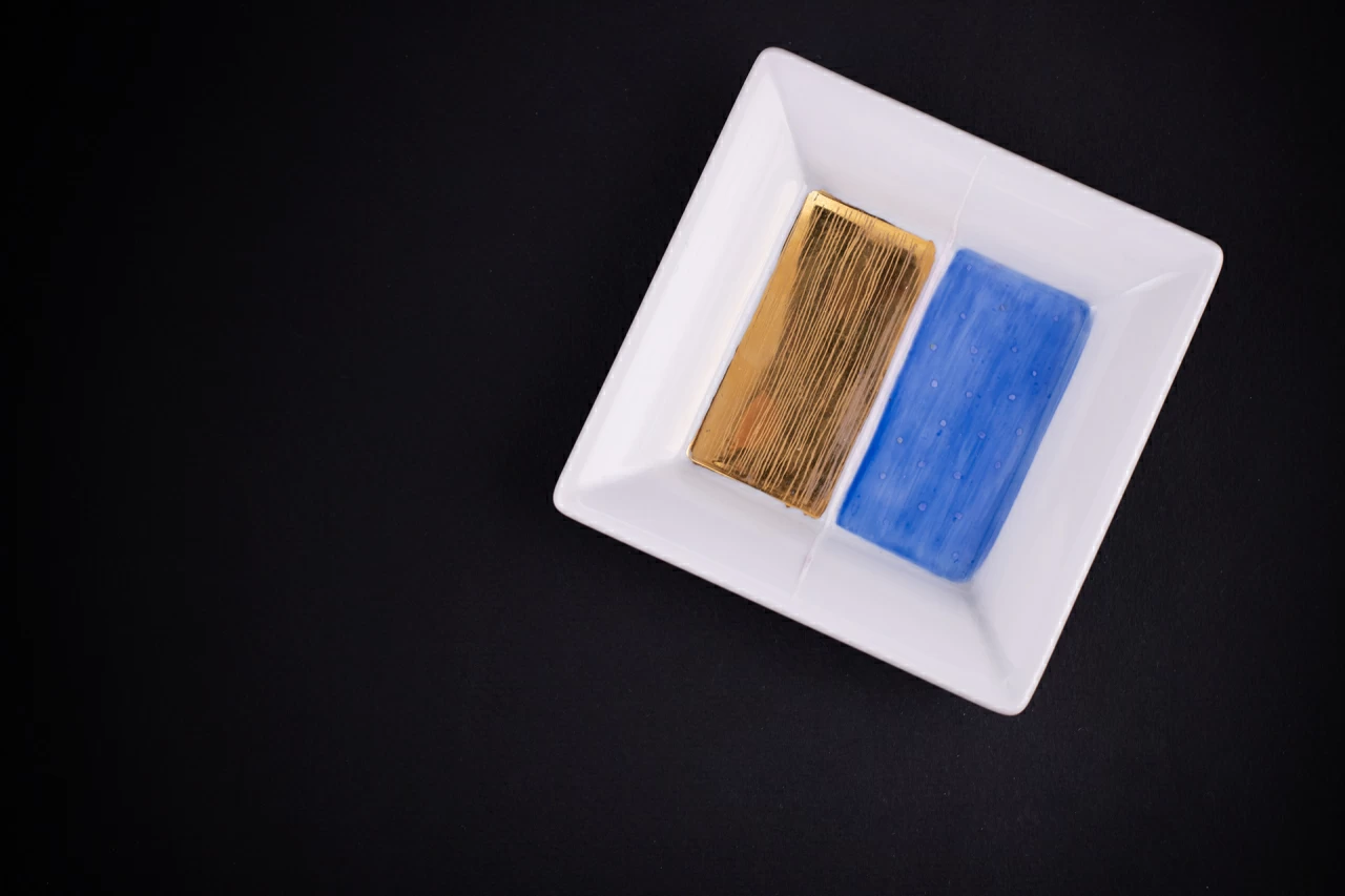 Подставка для мелочи, рисунок Линия зимы, форма Европейская, арт 60.06520.00.1, 