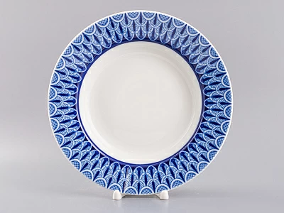 Тарелка 220 мм форма Глубокая, рисунок Ажур, арт.80.99827.00.1