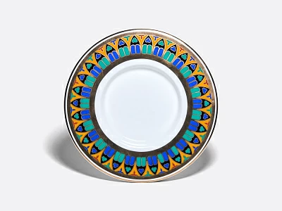 Бокал с блюдцем и крышкой 390 мл в подарочной упаковке, форма Топ, рисунок Готический 10, арт. 81.34169.00.1