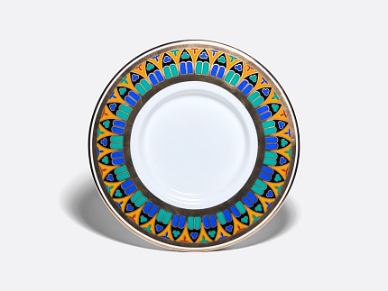 Бокал с блюдцем и крышкой 390 мл в подарочной упаковке, форма Топ, рисунок Готический 10, арт. 81.34169.00.1